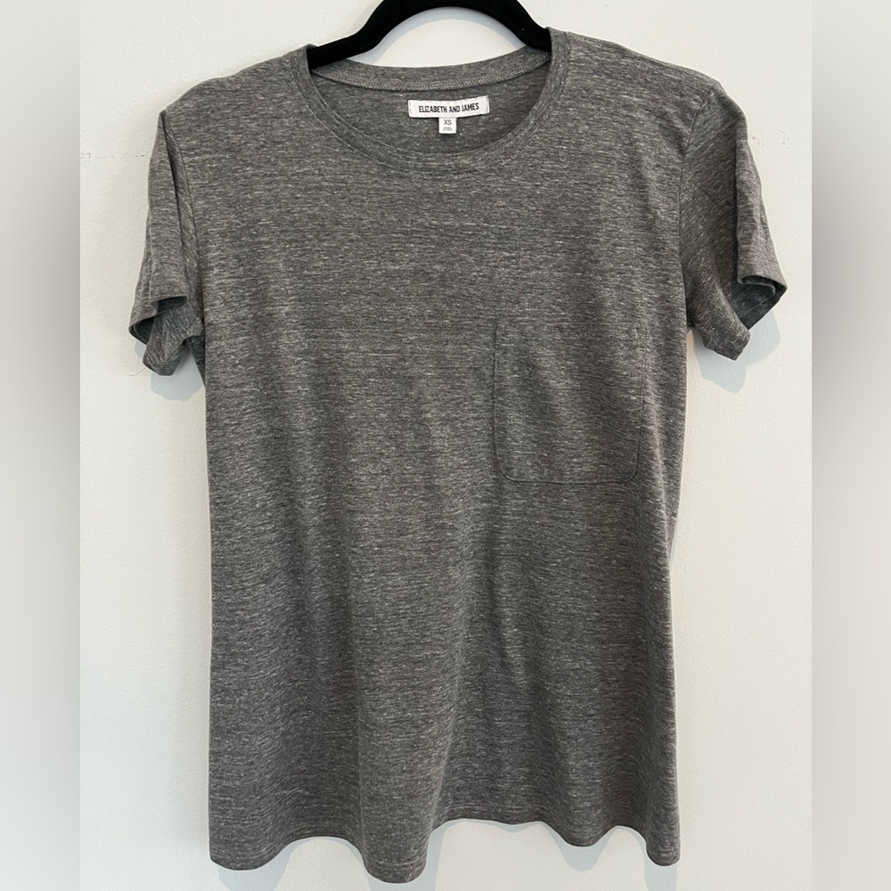 Elizabeth and James Heather Gray Short Sleeve Tee
